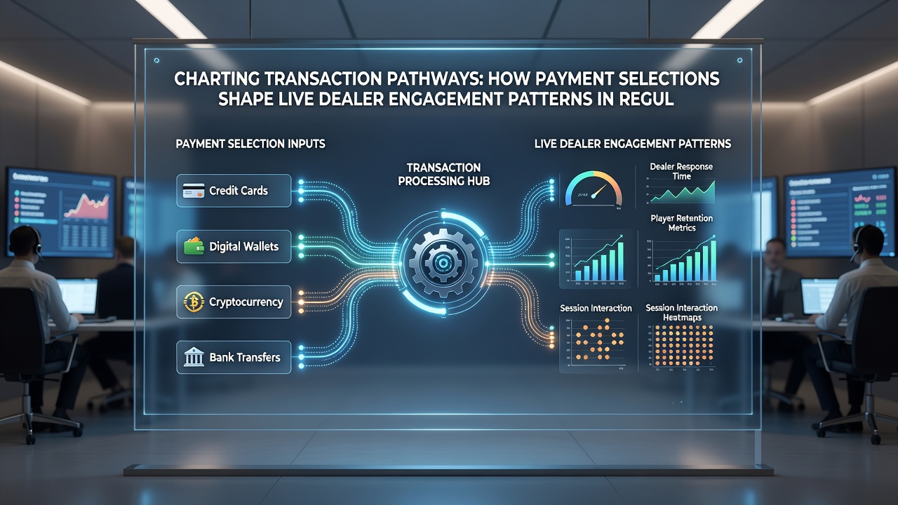 Detailed chart illustrating live dealer engagement metrics tied to various payment selections