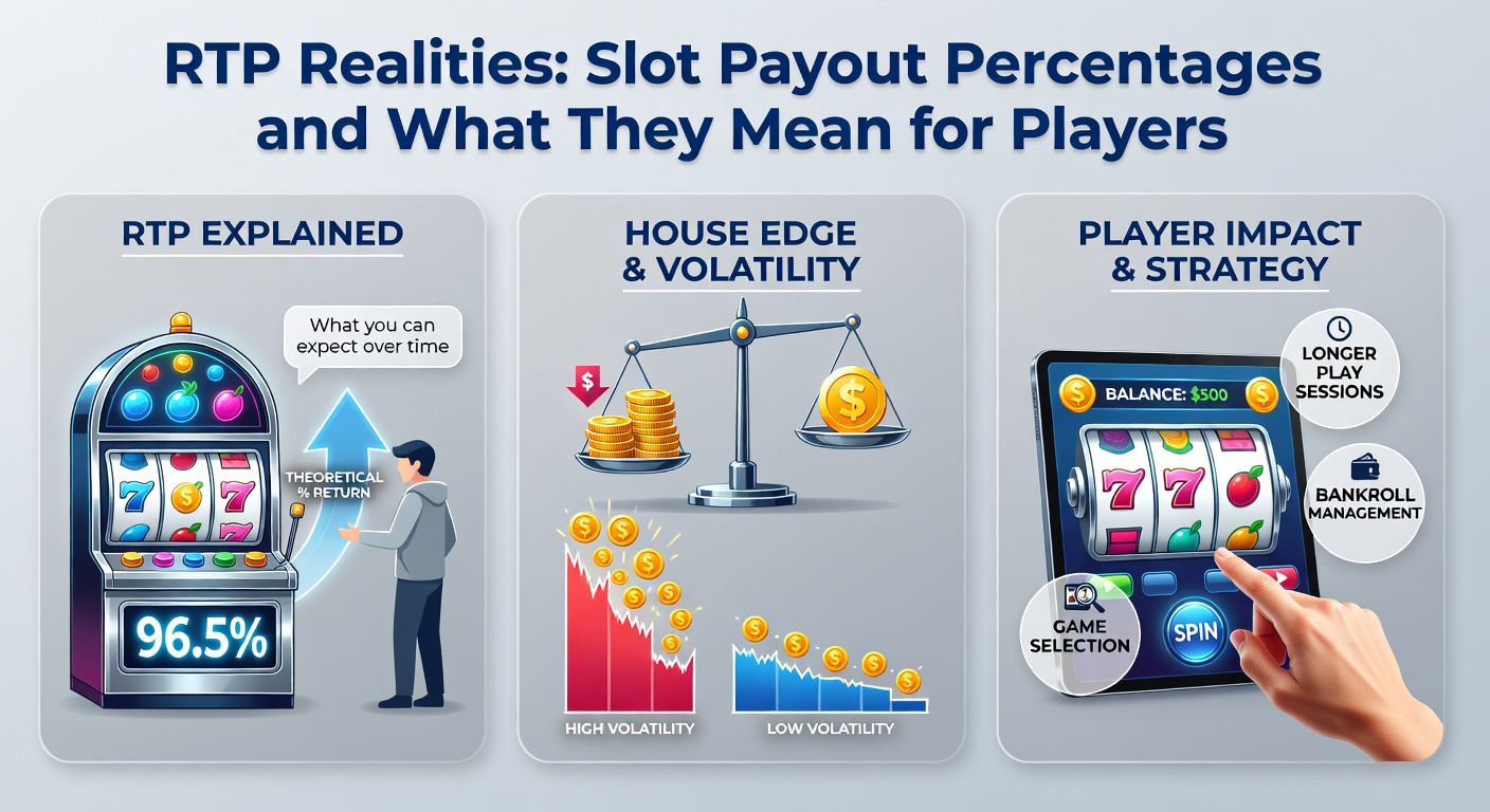 Graph charting RTP percentages across various slot categories, from classic to progressive jackpots, with volatility indicators