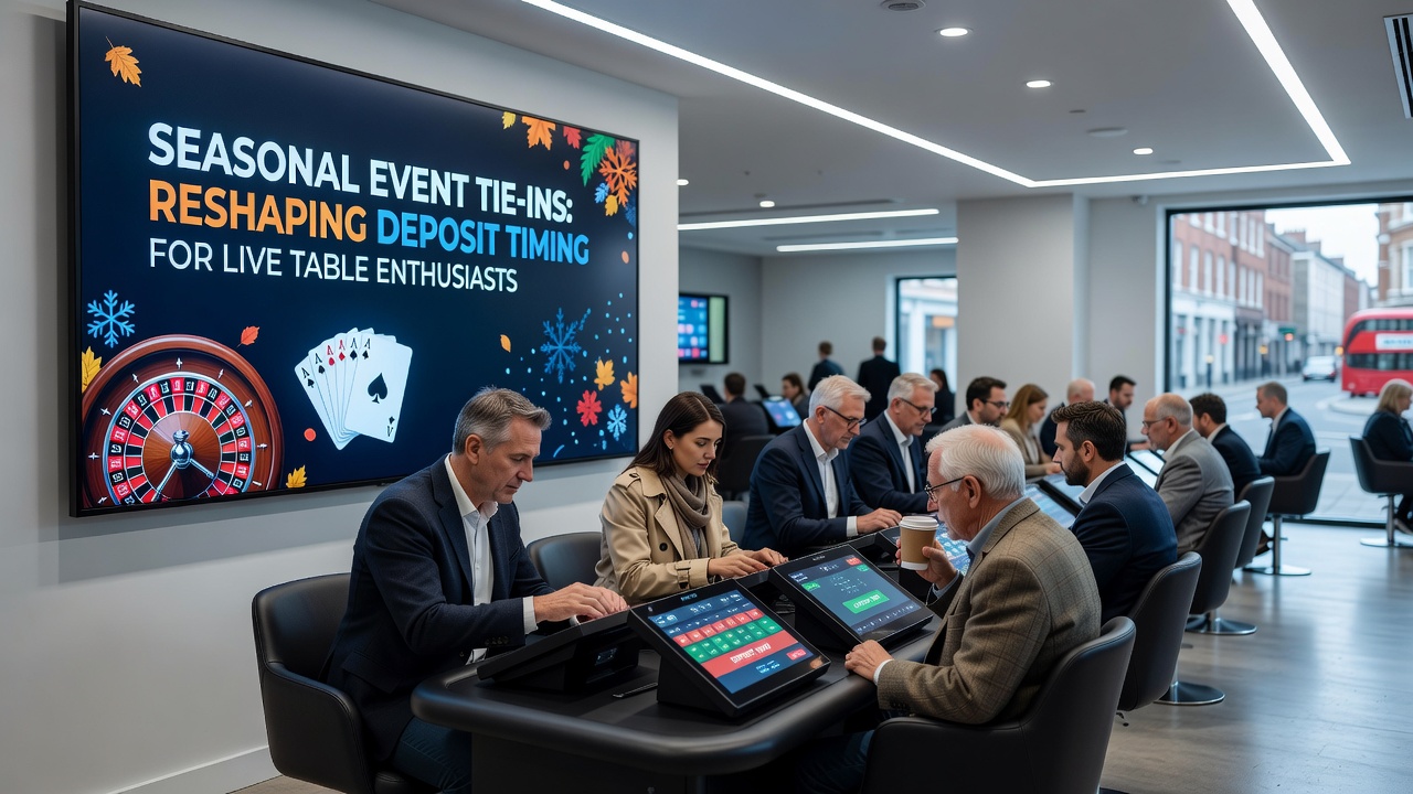 Charts displaying deposit timing shifts for live table games during seasonal promotions