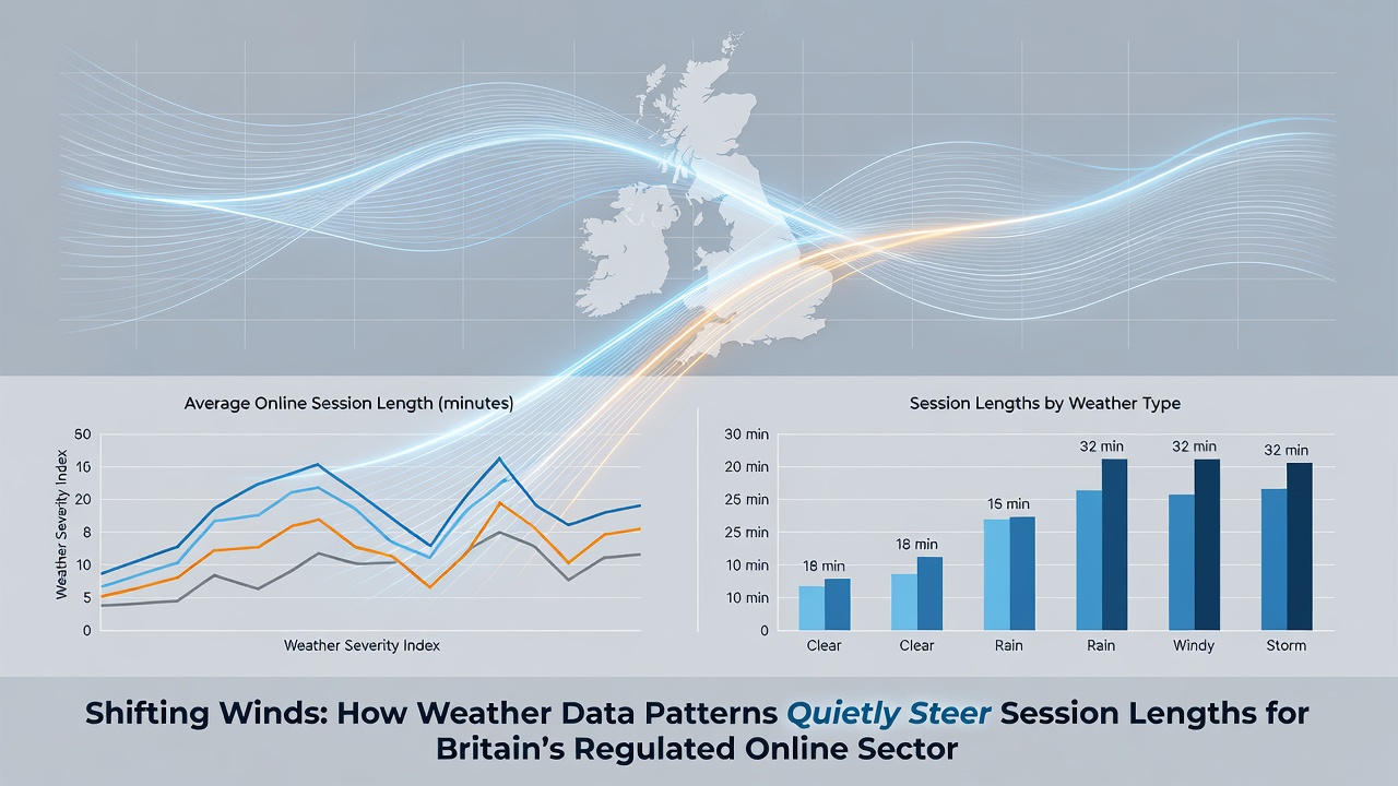 Data visualization of weather impacts on session durations