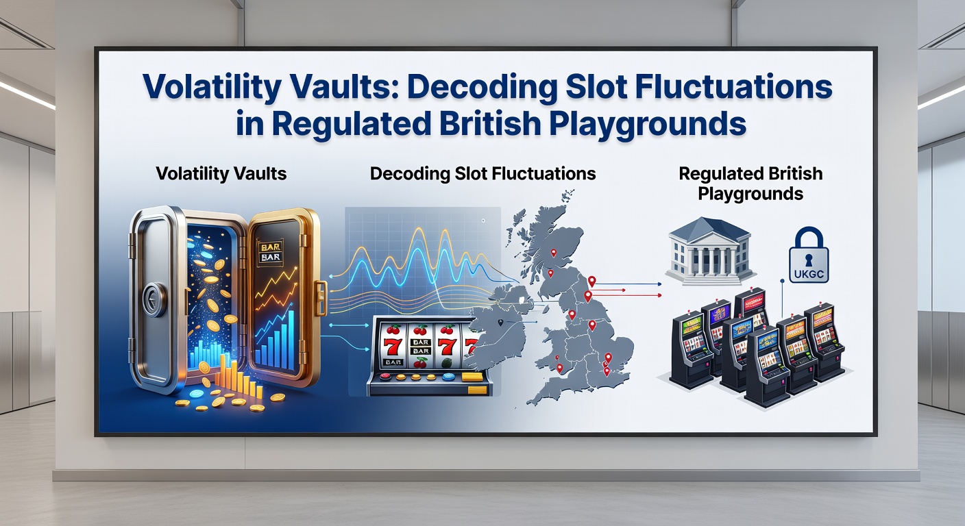 Graph charting slot volatility levels from low to high, with UK casino logos and payout distribution curves for visual comparison